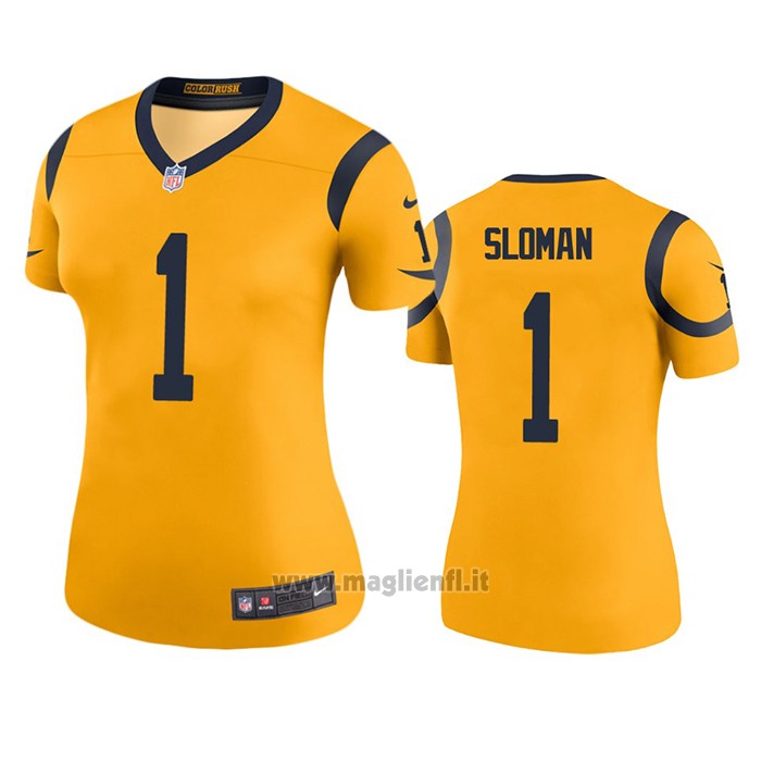 Maglia NFL Legend Donna Los Angeles Rams Sam Sloman Or Color Rush